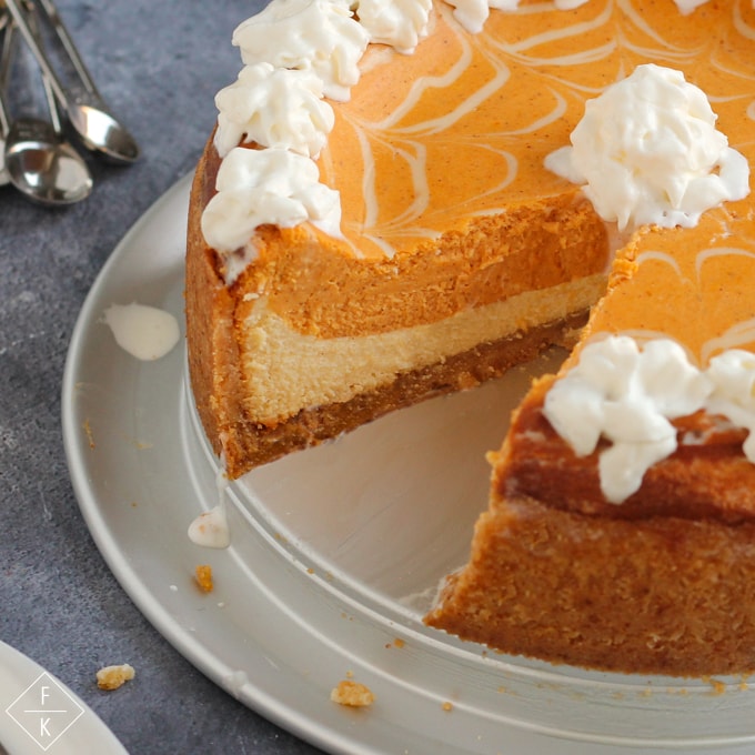 Layered Pumpkin Cheesecake Recipe 